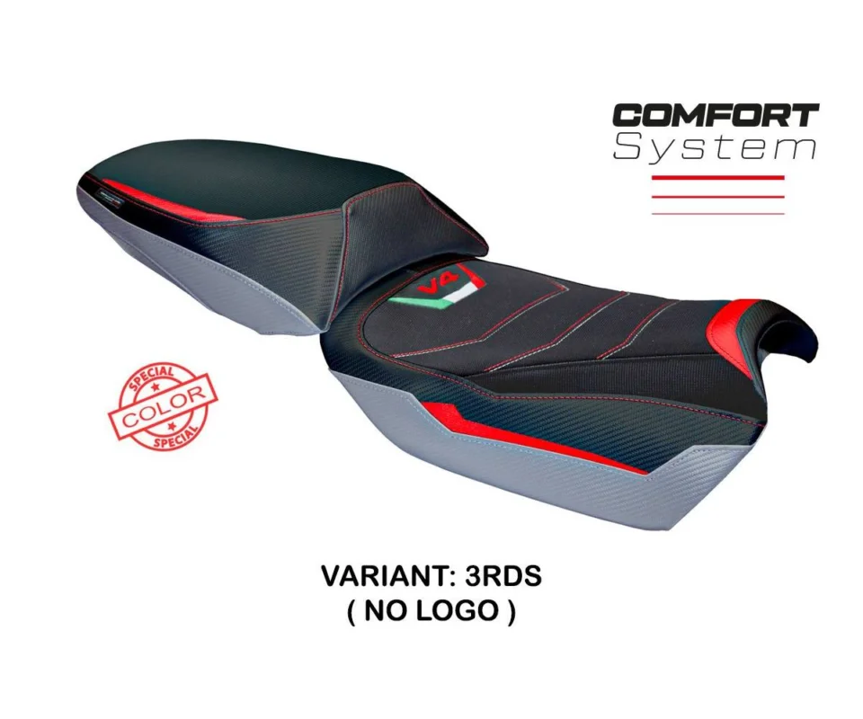 Rivestimento sella Adria Comfort System Rosso - Argento RDS Tpz compatibile per DUCATI MULTISTRADA V4 RALLYModelli dal 2023 al 2026 DMLV4RAC-3RDS-2 Offerta Del Giorno