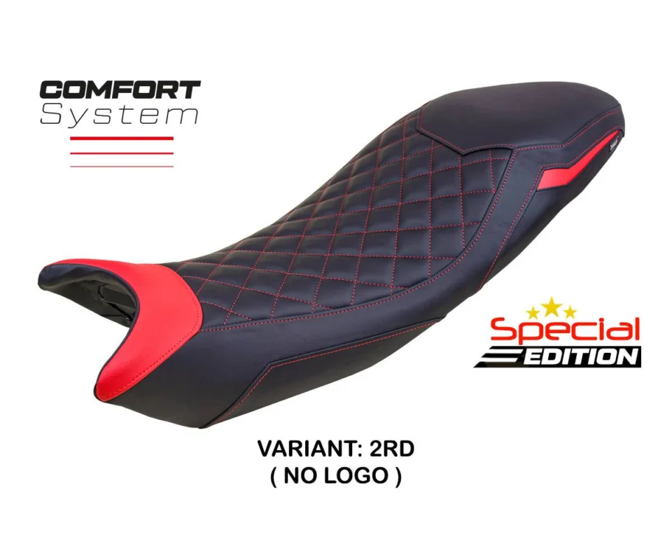 Quantità Limitata Rivestimento sella Derry Comfort System Special Edition Rosso RD Tpz compatibile per TRIUMPH TIGER 660Modelli dal 2021 al 2026 TRTI66DCSE-2RD-2
