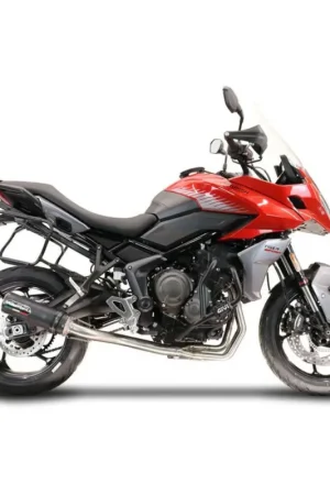 Vendita Finale Scarico Completo GPR M3 Black Titanium Omologato Nero opaco per Triumph Tiger Sport 660Modelli dal 2022 al 2023 E5.T.99.CAT.M3.BT