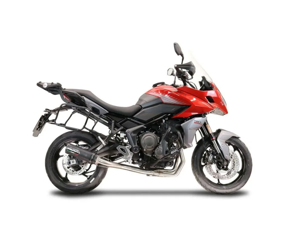 Vendita Finale Scarico Completo GPR M3 Black Titanium Omologato Nero opaco per Triumph Tiger Sport 660Modelli dal 2022 al 2023 E5.T.99.CAT.M3.BT