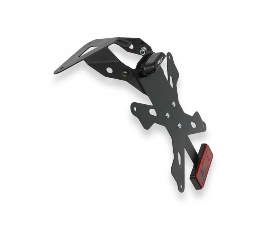 Ultimissimo Modello Porta Targa Regolabile Cnc Racing Nero Aprilia Tuono V4 1000 RModelli dal 2011 al 2014 PT103B